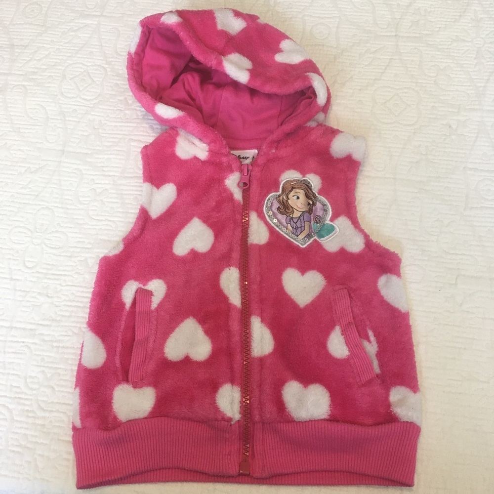 3T (4/$20) Pink Polka-Heart Vest by Disney